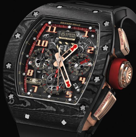 Richard Mille Replica Watch 511.04BH.91-1 RM 011 Lotus F1 Team-Romain Grosjean